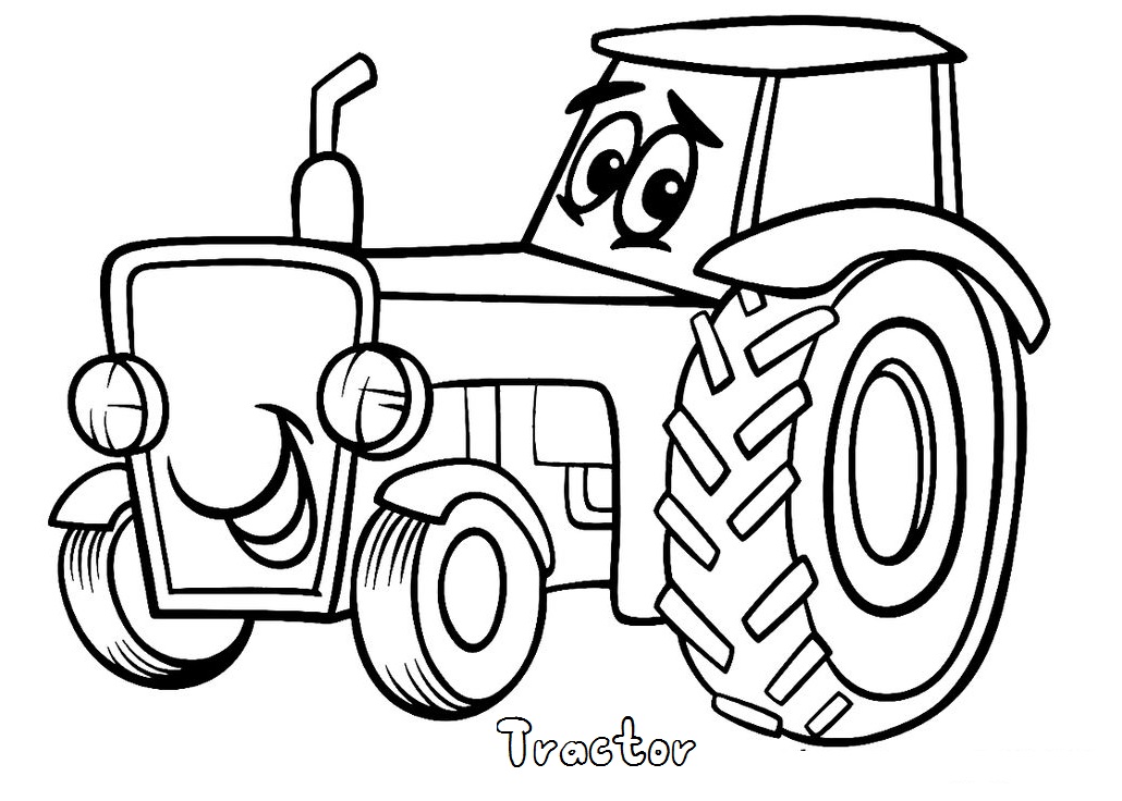 Print out Tractor Coloring Pages